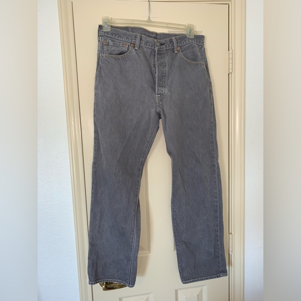 MENS VINTAGE GRAY LEVIS 32 X 29 SCHOOL FALL COLLEGE WASHED MELLOW BOOT  …